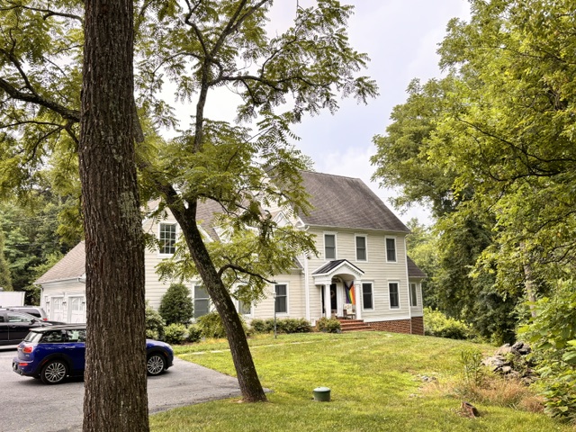 Front exterior of the Bloom house